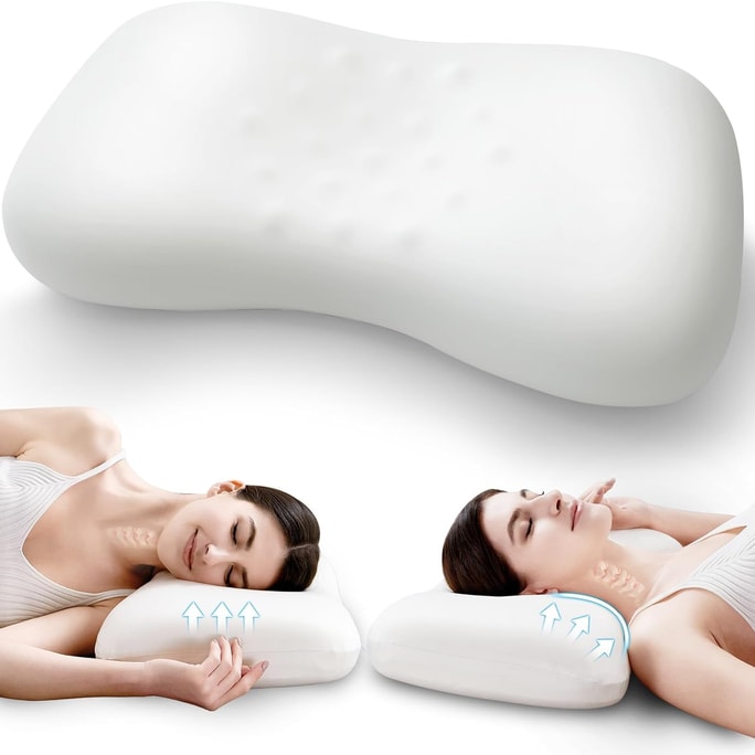 고양이 배 모양 베개, 미색, 60*35*8cm