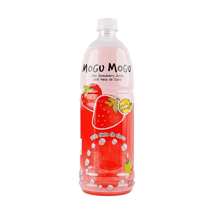 泰国MOGU MOGU魔谷 草莓椰果汁 1L