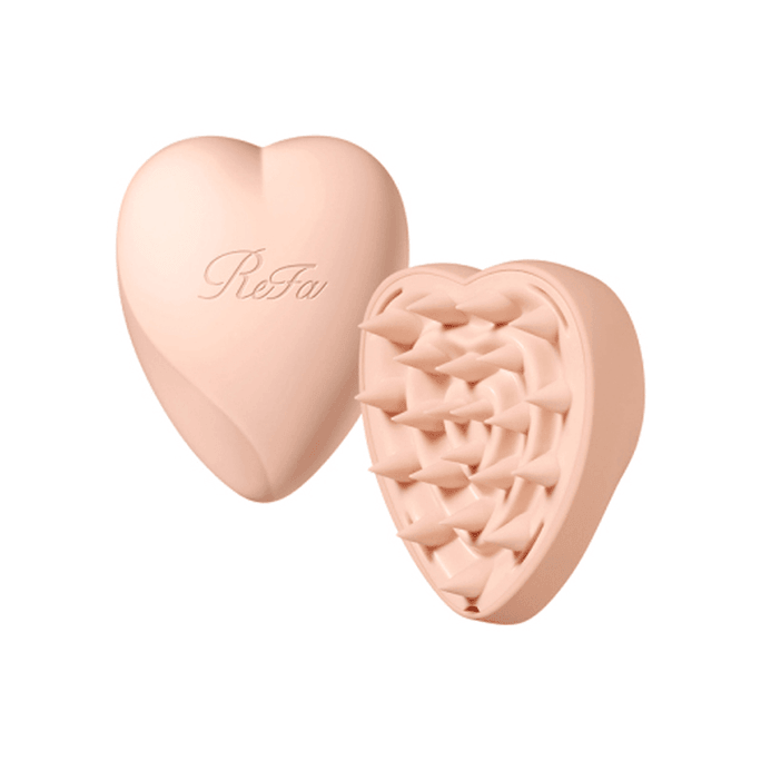 Love Scalp Massage Cleansing Comb For Wet And Dry Hair Matte Peach Color