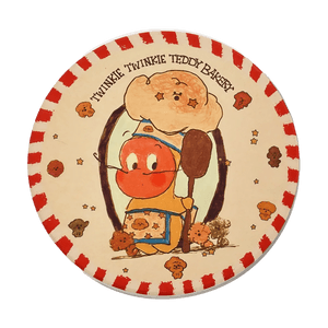 Twinkle Twinkle Ceramic Saucer, Teddy Biscuit 4 inch