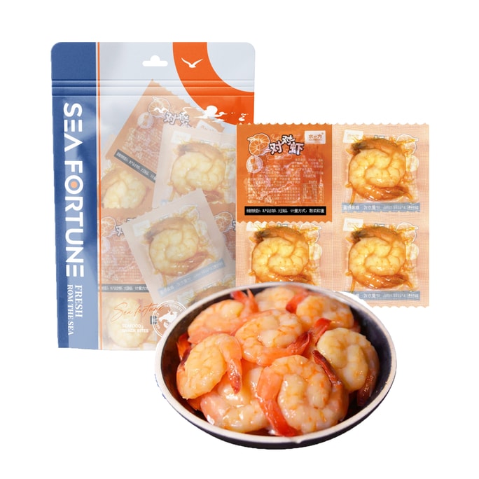Prawns Shrimp meat No peeling dirty hands Pure shrimp meat Seafood snack nourishment health Slightly spicy flavor 200g