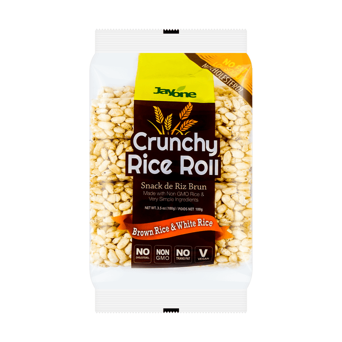 韓國JAYONE 香脆米花棒 糙米+米口味 100g【非基因改造 純素食】