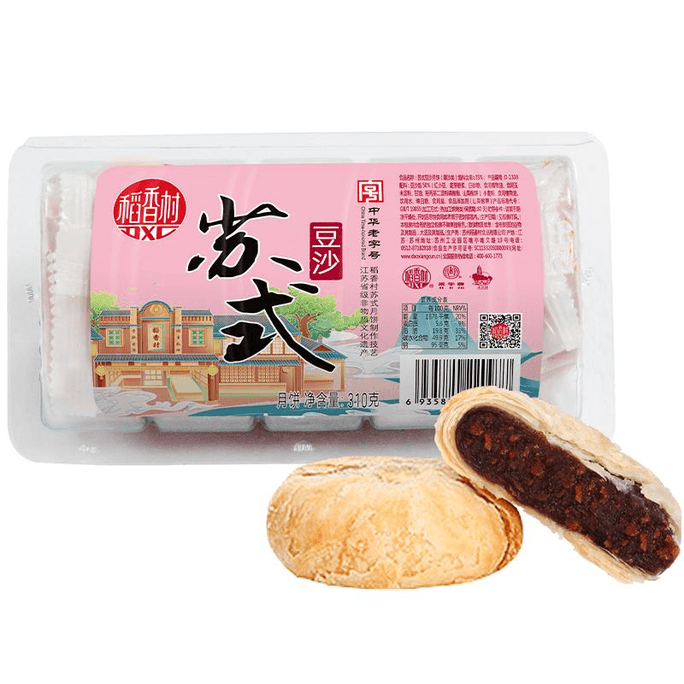【中国直送】道香村 あんこ入り 蘇式月餅 310g×1箱