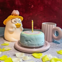 韓國SUGAROLLY 生日蛋糕棉花糖 20g【生日蛋糕造型+蠟燭】【韓國網紅棉花糖!!可愛氛圍感】