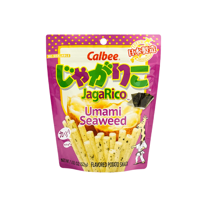 CALBEE JagaRico Potato Sticks Umami Seaweed Flavor  1.83oz
