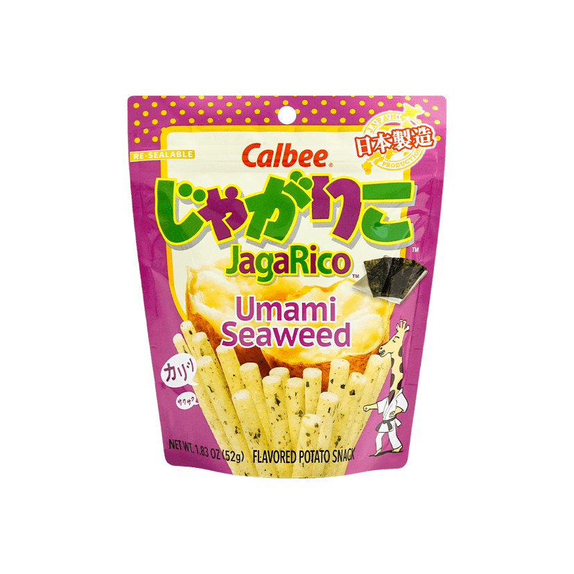 CALBEE JagaRico Potato Sticks Umami Seaweed Flavor, 1.83oz