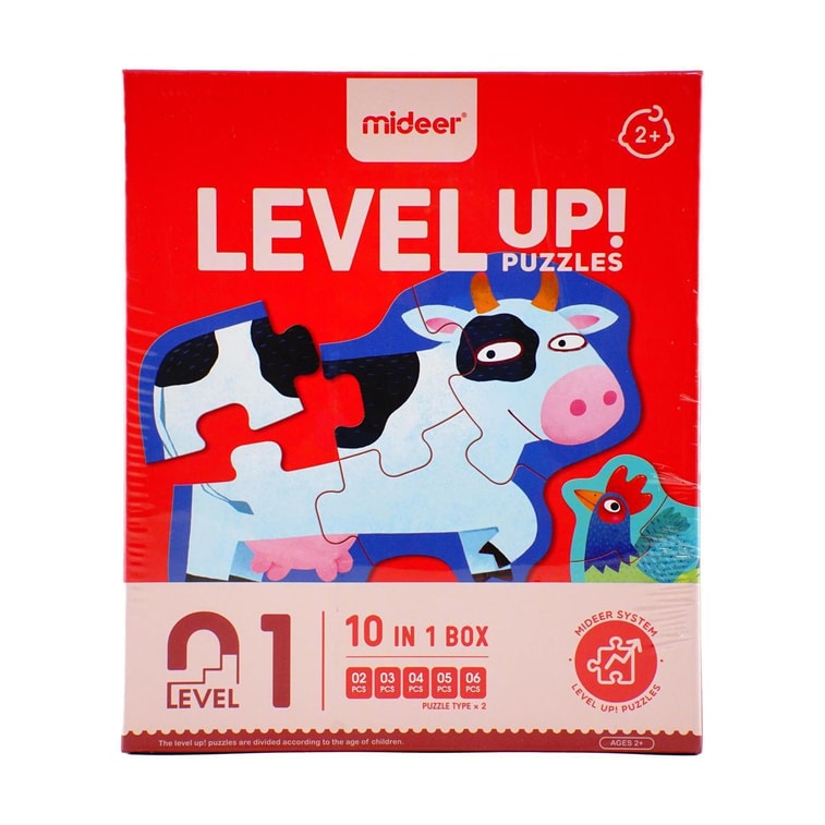 MIDEER彌鹿 兒童拼圖 大塊拼圖玩具 寶寶啟蒙益智玩具 1階簡單動物 建議1~2歲寶寶 4