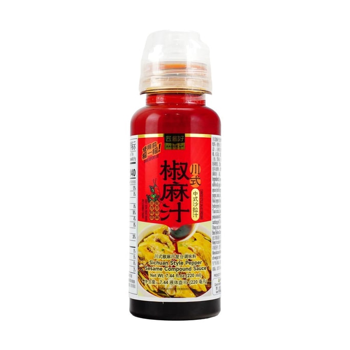 盒马 匠酱好 川式椒麻汁 220ml【浓香红油】【中式沙拉汁凉拌菜调味】