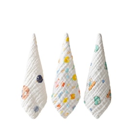 Newborn Baby Bib Kindergarten Face Towel 3PCS