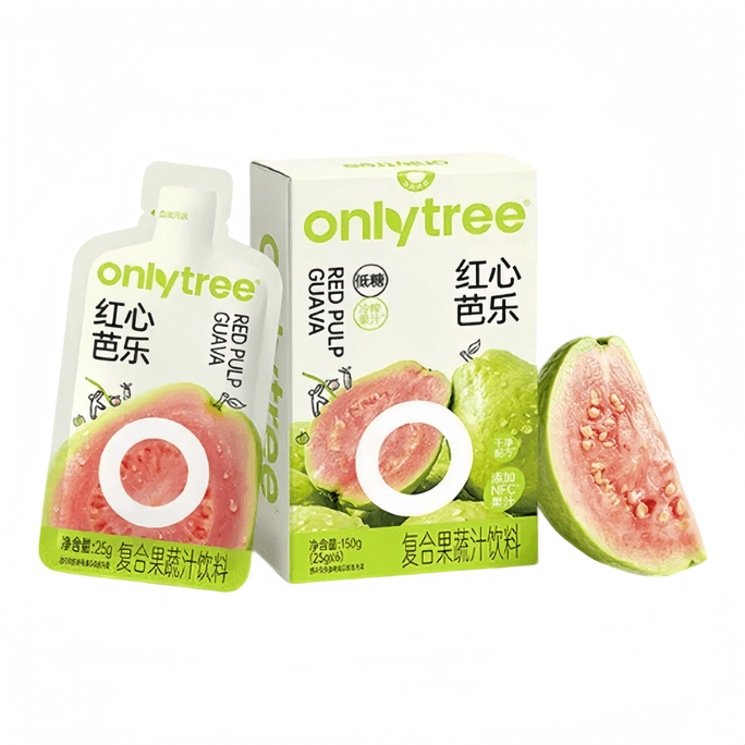 Onlytree Concentrated Juice NFC Original Pulp Rich Fruit Aroma Red Guava Mixed Fruit Juice Drink 150g*1 box