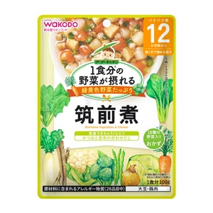 【日本直郵】 日本 和光堂 宝宝輔食 12個月+ 蔬菜燉雞肉 100g