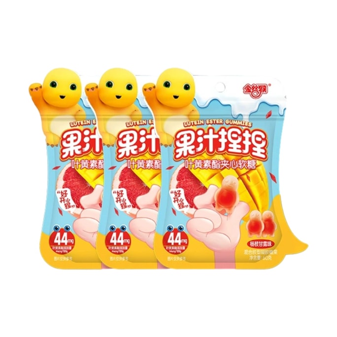 Juice pinching gummy poplar branch manna flavor 60g *1bag popping juice candy