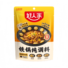 【中国直邮】 好人家 铁锅炖调料东北特色酱料炖鱼240g*1袋(内含2袋)