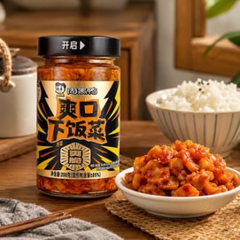 周黑鸭 爽口下饭菜 泡菜味 200g【0糖爽脆】
