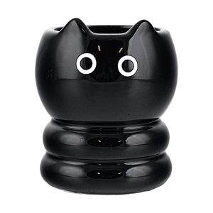 Adorable Cat Mug, Black Ceramic Coffee Mug, 1 Pc