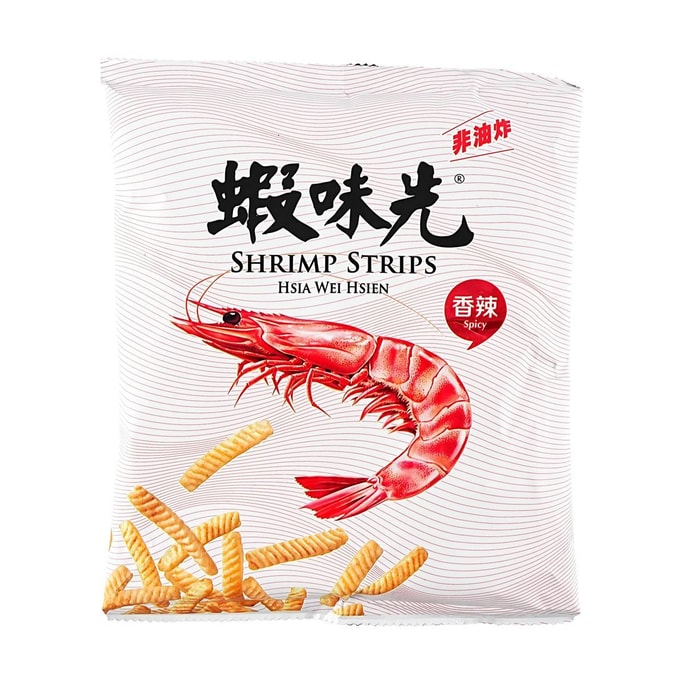 台灣 蝦子味先 非炸蝦條 辣味 60g