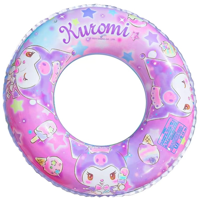 Sanrio Inflatable Pvc Swimming Ring For Adult-Kuromi 90# (Suitable 95 ...