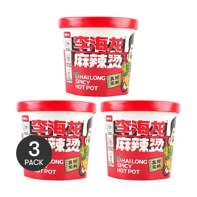 李海龙 冲泡版麻辣烫 免煮冲泡速食宵夜 178g *3【3份超值装】【东北老式麻辣烫】