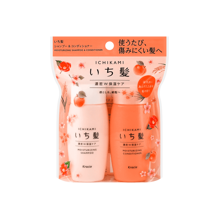 ICHIKAMI モイストシャンプー 42ml & コンディショナー 42ml ミニセット（別バージョン） 6
