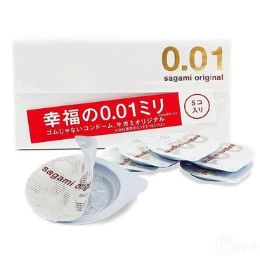 日本SAGAMI 幸福001 超薄安全避孕套 5片入