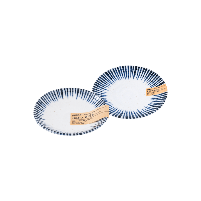 KARU-ECLE KOKORO Round Medium Plate 16cm + Small Plate 9cm