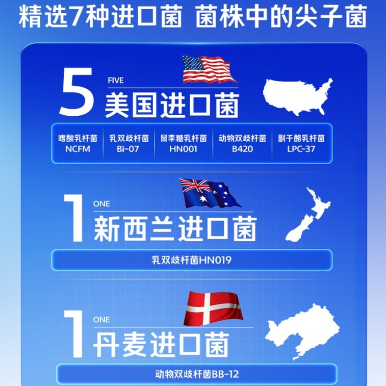 【中国直邮】 若小姐 成人益生菌粉 含双歧杆菌益生元 冻干活性菌调理肠胃 改善便秘腹泻 肠道健康平衡2g*20包 4