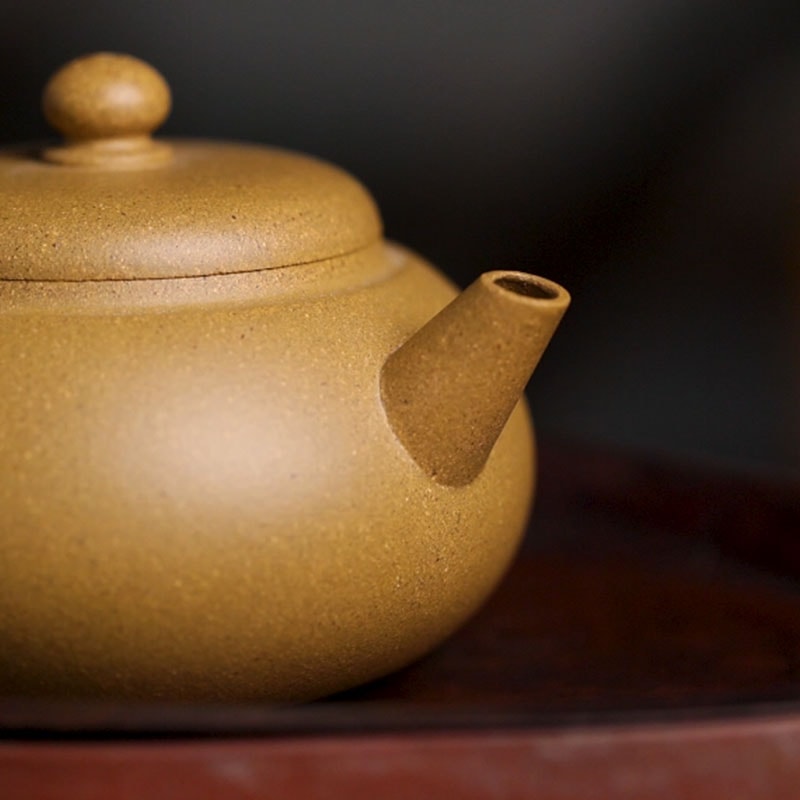 小师姐评茶出凡黄金段泥紫砂壶蜀古良品古壶复刻165ml - 亚米