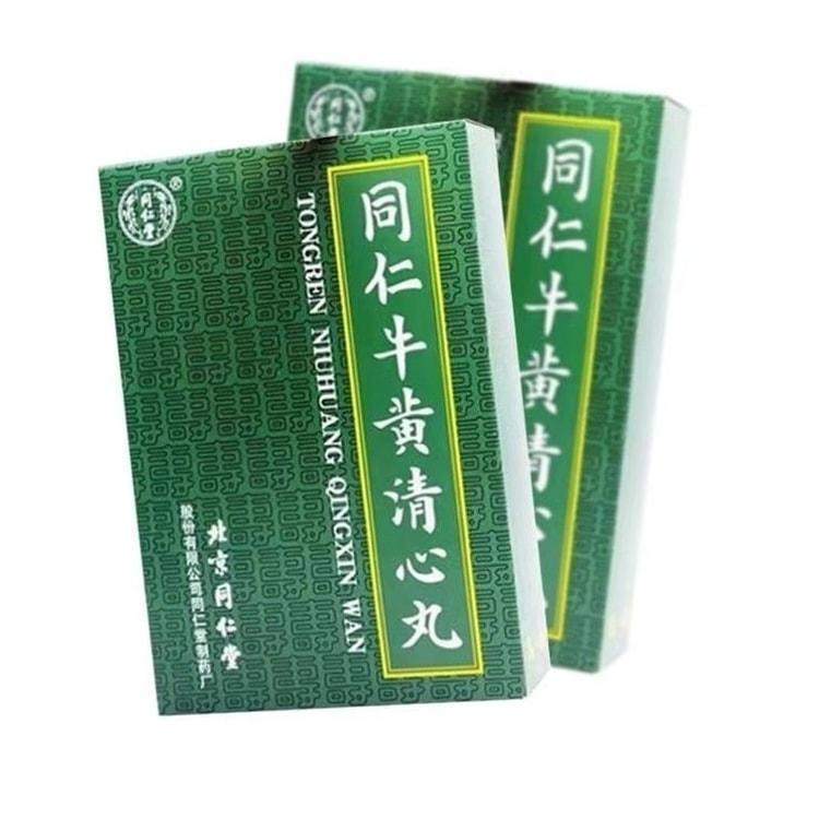 中国からの直送】北京同仁堂牛黄清心丸（6錠/箱）は、気血不足、めまい