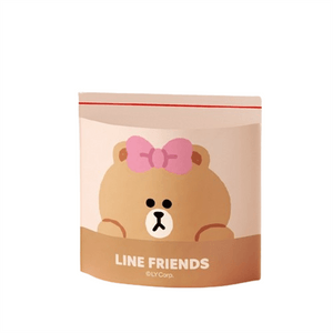 【中国からの直送】日本 LINE FRIENDS 車用ゴミ袋、ステッカー式スタンドタイプ、携帯用カーアクセサリー、卓上掃除用ゴミ袋、20枚入り（チョコレート）