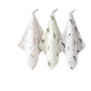 Class A Cotton Baby Bib & Burp Cloth, Cloud Adventure Pattern, 3pcs