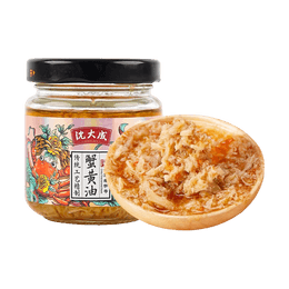 沈大成 蟹黄油 拌饭拌面酱 瓶装 90g【蟹黄+蟹肉+干贝】【口口鲜美】【上海风味】