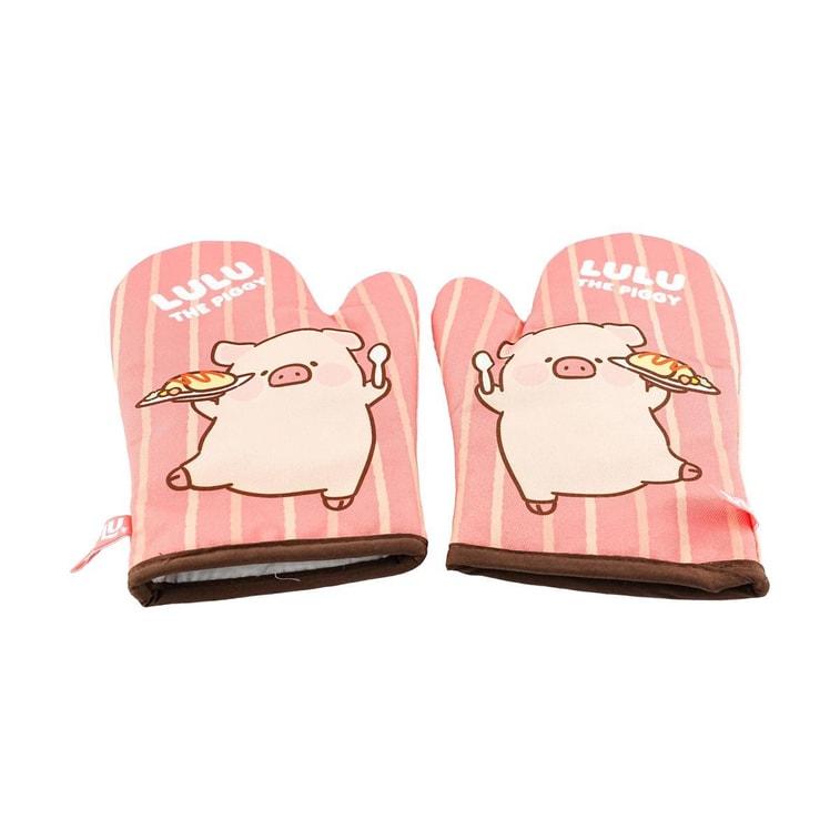 lulu Pig 공동 브랜드 베이킹 장갑 화상 방지 보온 장갑 한 켤레 Dry Rice Pig 11