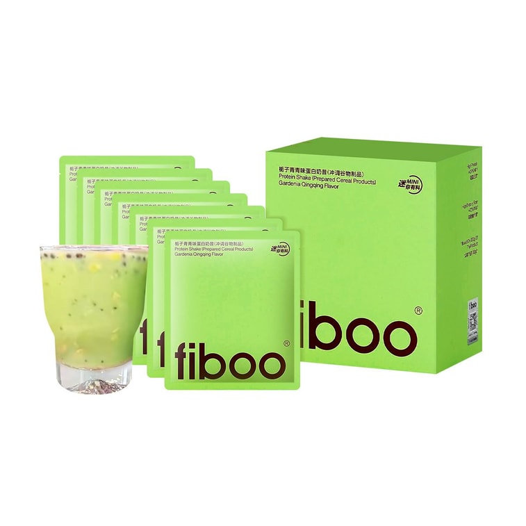 FIBOO 迷你有料奶昔 营养饱腹 专利高蛋白高膳食纤维 早晚餐燕麦冲饮 低卡低脂无蔗糖 35g*7袋装 #栀子青青 3