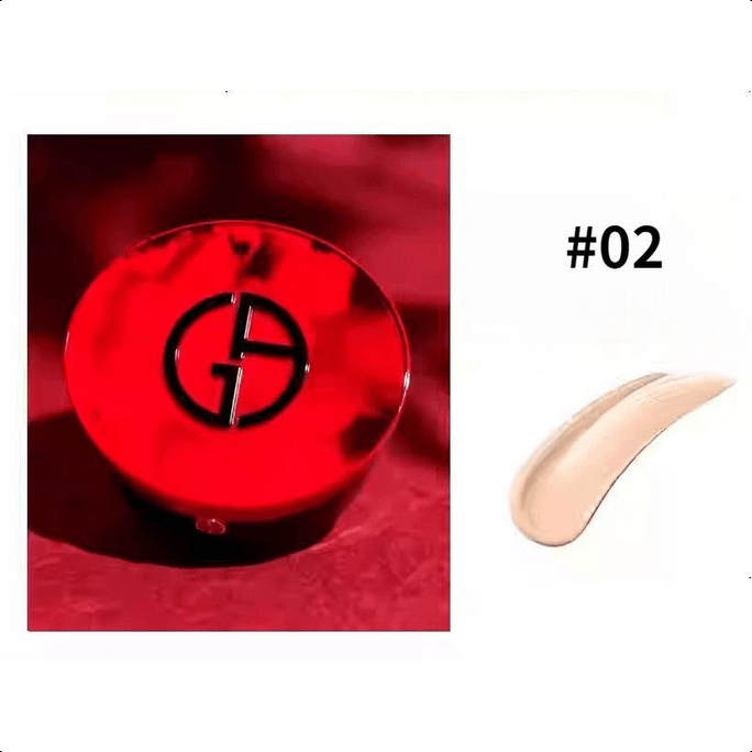 Red Air Cushion Long-lasting Concealer MALACHITE 15g #02