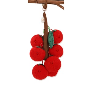 [中国から直送] HSPM 漫画ストリングシリーズ バックパックチャーム、漫画フルーツシリーズ ライチグレープショルダーバッグキーチェーンチャーム、トマトストリング F