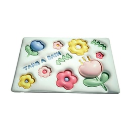 浴见你 科技绒3D地毯 膨胀硅藻泥速干软地垫 浴室吸水防滑脚垫 粉色花朵 50*80cm