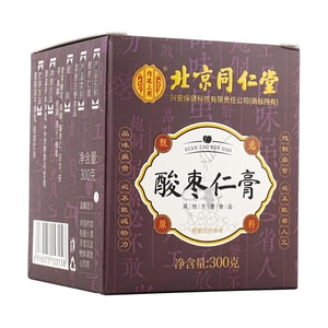 北京同仁堂 酸棗仁膏 有助於自然睡眠 改善失眠 300g
