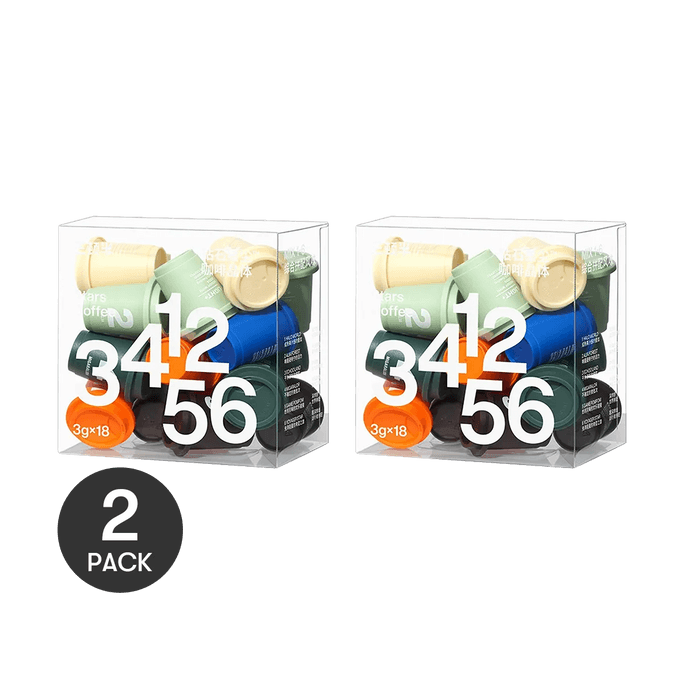 【超值装$27.99/盒】三顿半 1-6号超即溶精品咖啡 冷萃冷泡拿铁 纯黑咖啡 24颗装*2盒【2盒装】【咖啡爱好者必入】