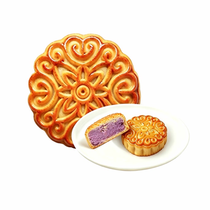 YAMIBUY 치즈 타로 씨앗 월병 80g [타로 애호가 환영]