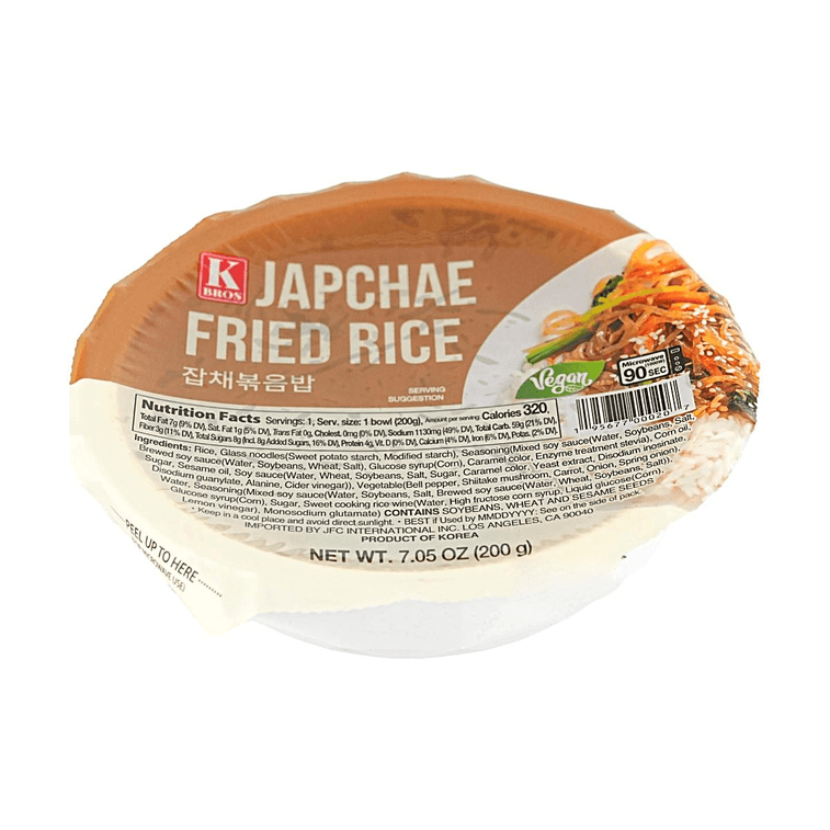 Japchae Korean Home-Style Fried Rice, 7.05 oz【90-Second Ready-to-Eat】【Fast & Healthy】 3