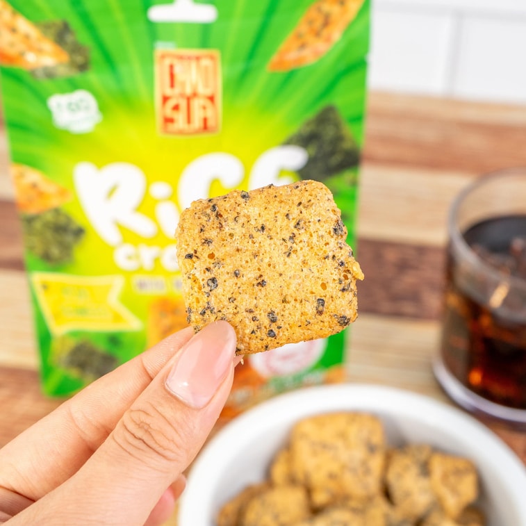 Rice Cracker Nori Seaweed Flavor 1.76oz【Thailand 711・Big C Popular Products】 3