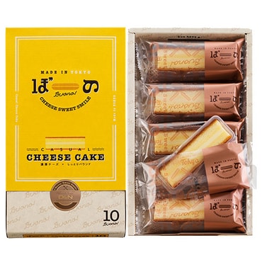 DHL直发【日本直邮】日本名菓BUONO 东京芝士条蛋糕 包装已更新 10枚装
