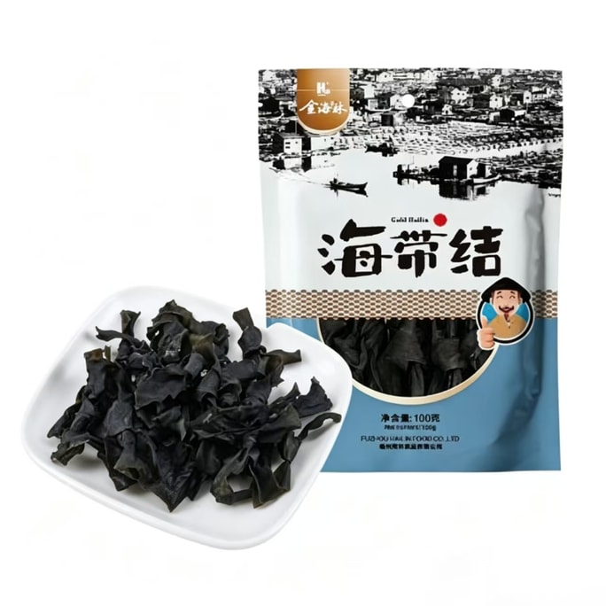 Sun-Dried Kelp Knots, Non-Superior Thick Kelp, Fresh, Suitable For Cold Dishes, Soups, And Hot Pot, 100g Per Bag