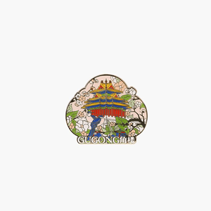 Palace Museum Four Seasons Magnetic Refrigerator Palace Museum Architecture Corner Tower 5.3 * 6.2cm