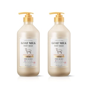  ShowerMate - Goat Milk Manuka Body Wash (27 fl Oz/800 ml Pack Of 2)