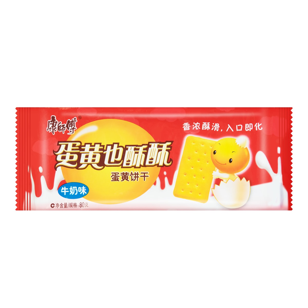 康师傅蛋黄也酥酥蛋黄饼干牛奶味80g怎么样