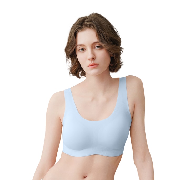 Upgraded Seamless Comfort Tank Bra One Size - Dusty Blue