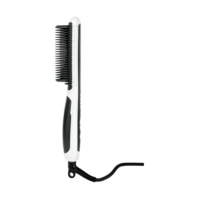 Heated Hair Styling Brush Straightener White KD388A