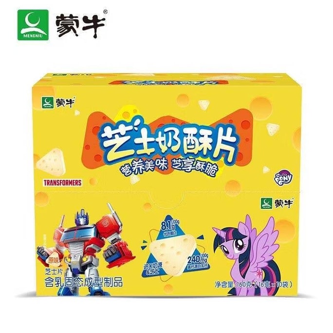 蒙牛 乳酪奶酥片 160g 濃鬱奶香 營養美味 原味