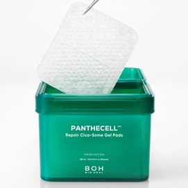 韓國BIOHEAL BOH 泛醇細胞傳導+積雪草脂質體水凝膠濕敷棉片 80片 急救降溫鎮定 補水保濕 敏感肌肉適用 280ml